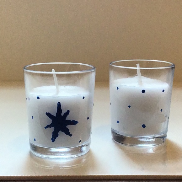 Candle  Glass Votive Set - Picture 2 of 6